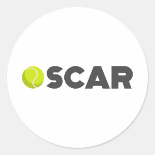 Sticker Rond Tennis d'Oscar