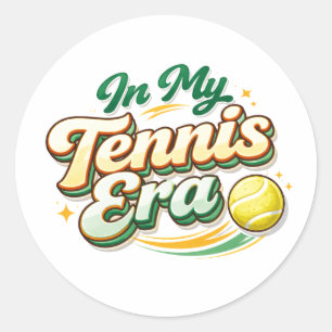 Sticker Rond Tennis Est Ma Saison Préférée – Tennis Jour Fun