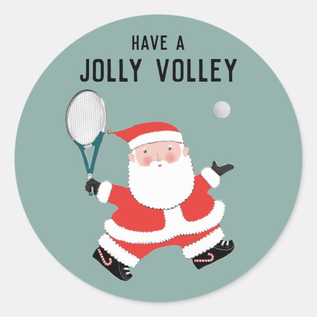 Sticker Rond Tennis Noël (Devant)
