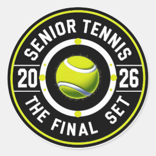 Sticker Rond Tennis Sénior 2026 – La Dernière Manche Vintage 