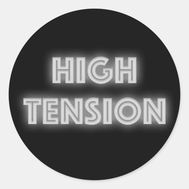 Sticker Rond Tension élevée (Devant)