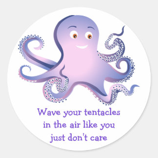 Sticker Rond Tentacles de pieuvre