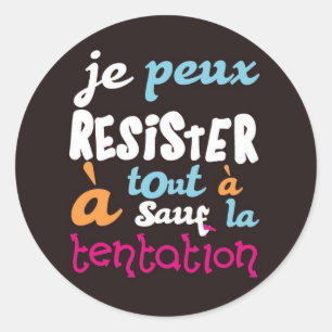 Sticker Rond Tentation