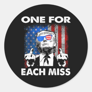 Sticker Rond Tentative d'inflation de Trump Vous avez manqué de
