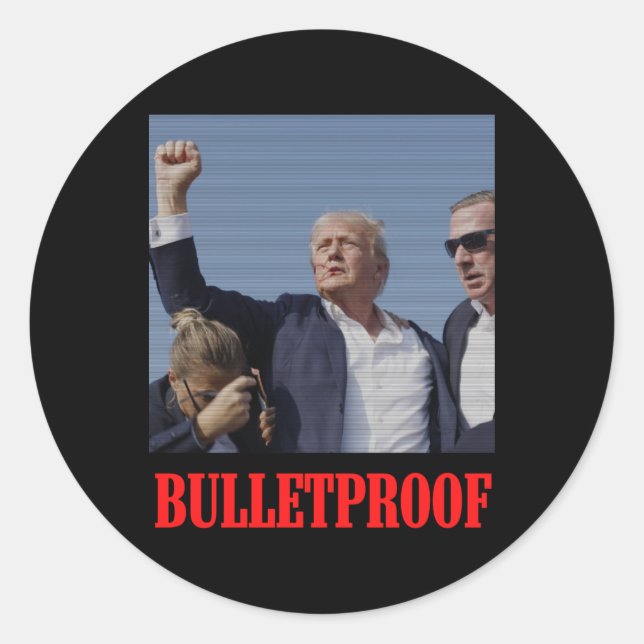 Sticker Rond Tentative d'initialisation à l'épreuve des puces V (Devant)