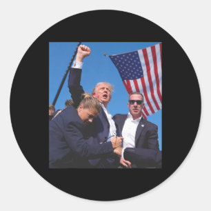 Sticker Rond Tentative d'initiation de Trump
