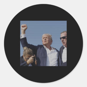 Sticker Rond Tentative d'initiation - Trump's Rally Pennsylvani