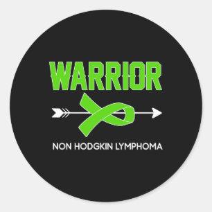 Sticker Rond Tenue de sensibilisation au cancer du sang Non Hod