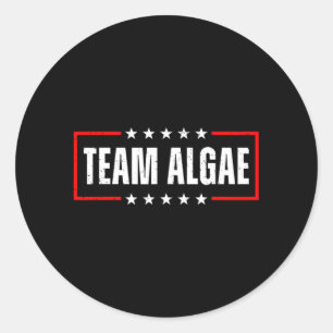 Sticker Rond Tenue Hommes Femmes Équipe Algues