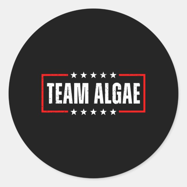 Sticker Rond Tenue Hommes Femmes Équipe Algues (Devant)