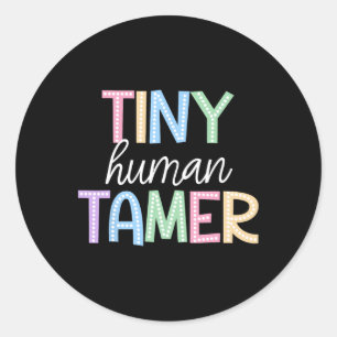 Sticker Rond Tenues pour femmes enseignantes préscolaires de re