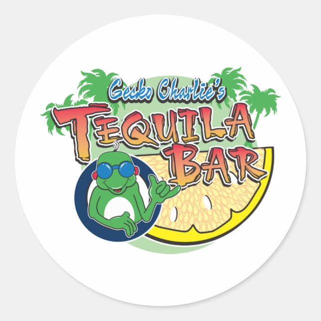Sticker Rond TEQ Bar LC BLACK (Devant)