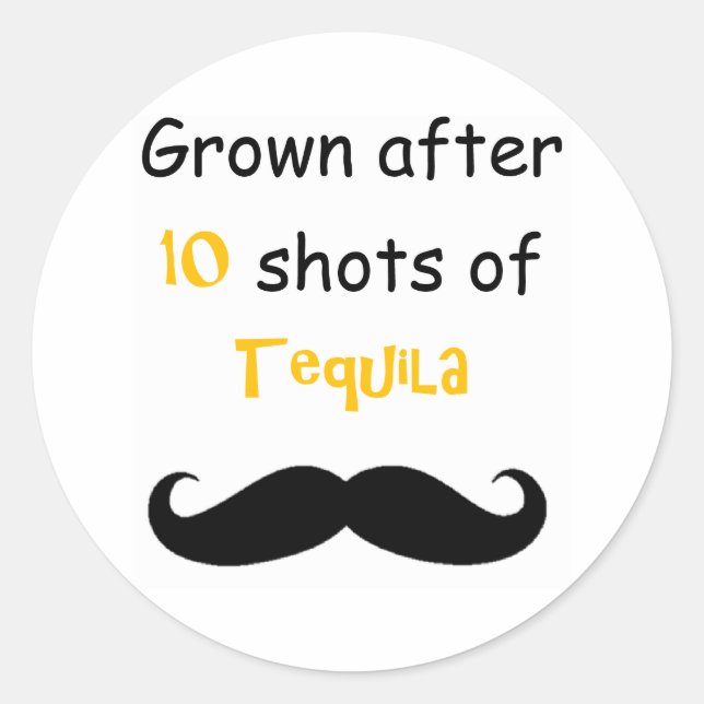 Sticker Rond Tequila (Devant)