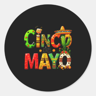 Sticker Rond Tequila drôle à boire Cinco De Mayo Fête mexicaine