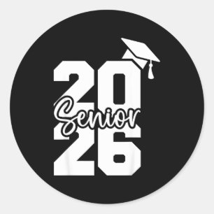 Sticker Rond Terminé 2026 promotion 2026 lycée université
