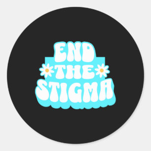Sticker Rond Terminez L'Autocollant Stigma Daisies