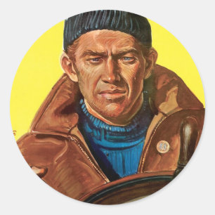 Sticker Rond Terminez Le Travail !