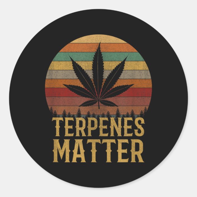 Sticker Rond Terpènes (Devant)