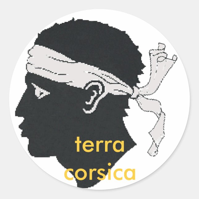 Sticker Rond terra Corse de stiker (Devant)