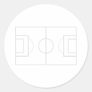 Sticker Rond terrain de football