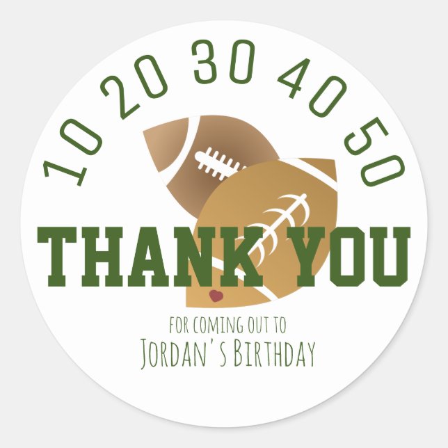 Sticker Rond Terrain de football moderne  (Devant)