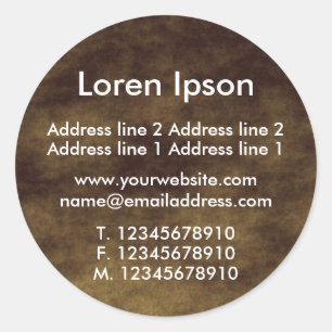 Sticker Rond Terrain planétaire Entreprise / Profil