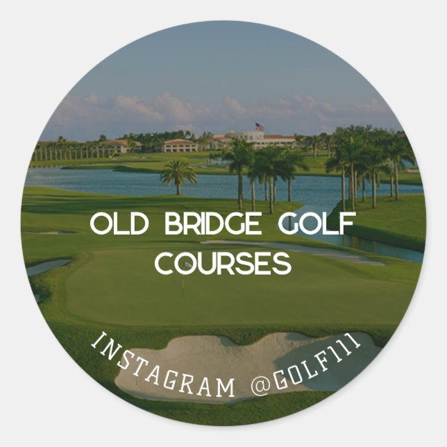 Sticker Rond Terrains de golf (Devant)