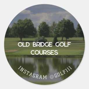 Sticker Rond Terrains de golf