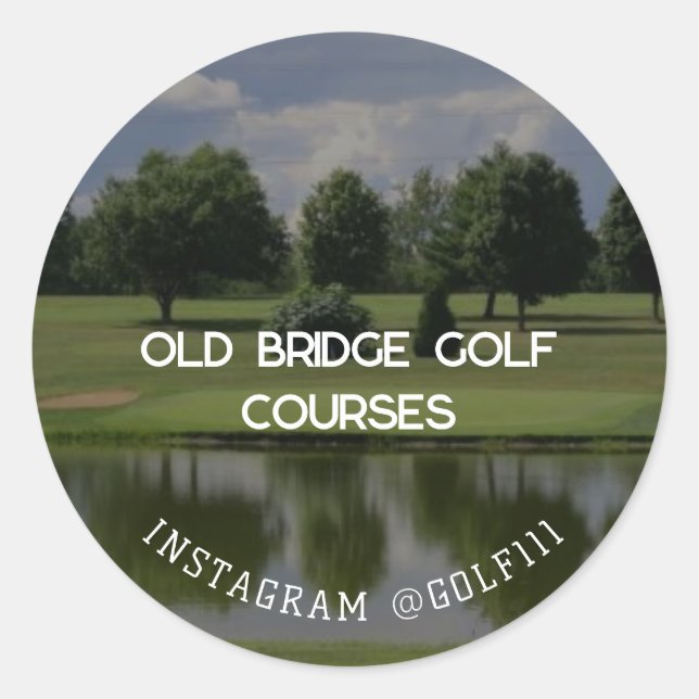 Sticker Rond Terrains de golf (Devant)