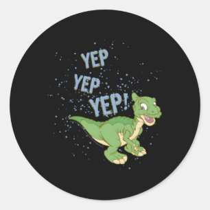 Sticker Rond Terre avant le temps Ducky Yep Yep Sprinké