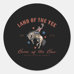 Sticker Rond Terre de Yee Maison de la Haw 4 juillet Pays