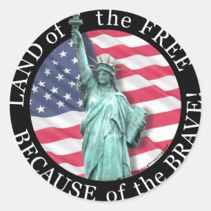Sticker Rond Terre du libre…