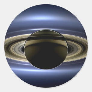 Sticker Rond Terre et Saturne