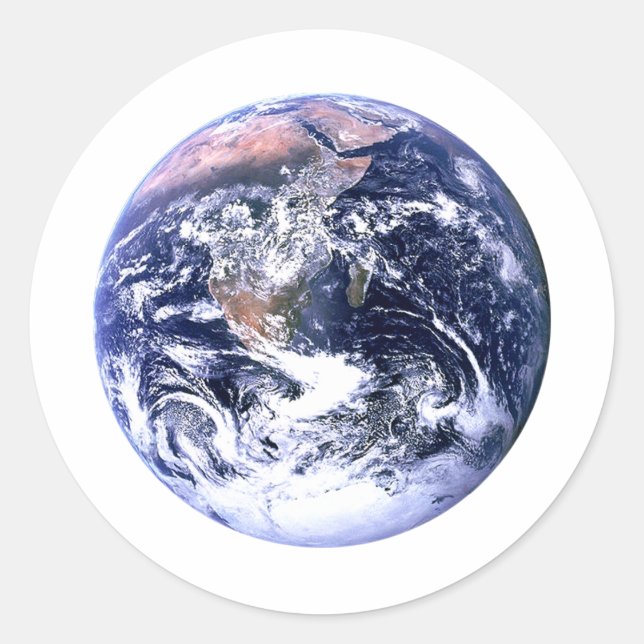 Sticker Rond Terre jGibney Le Musée Zazzle (Devant)