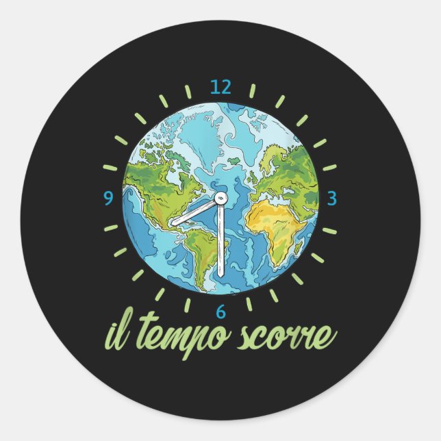 Sticker Rond Terre mère Climat De l'environnement Protecti (Devant)