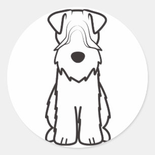Sticker Rond Terrier roux