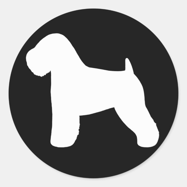 Sticker Rond Terrier roux (Devant)