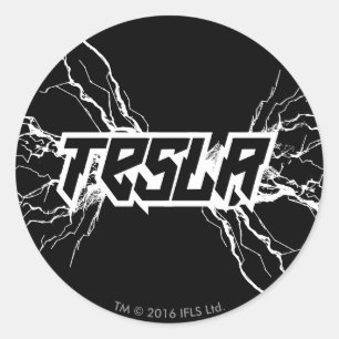 Sticker Rond Tesla