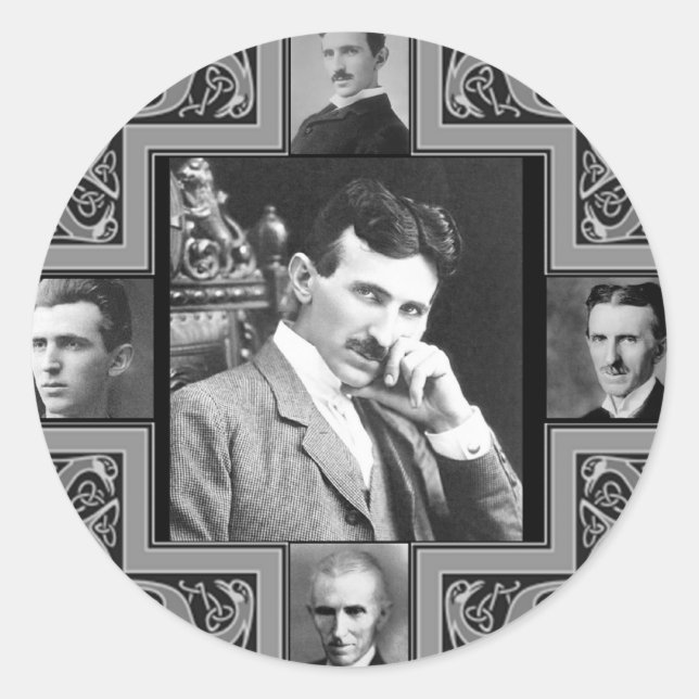 Sticker Rond Tesla Coil (Devant)