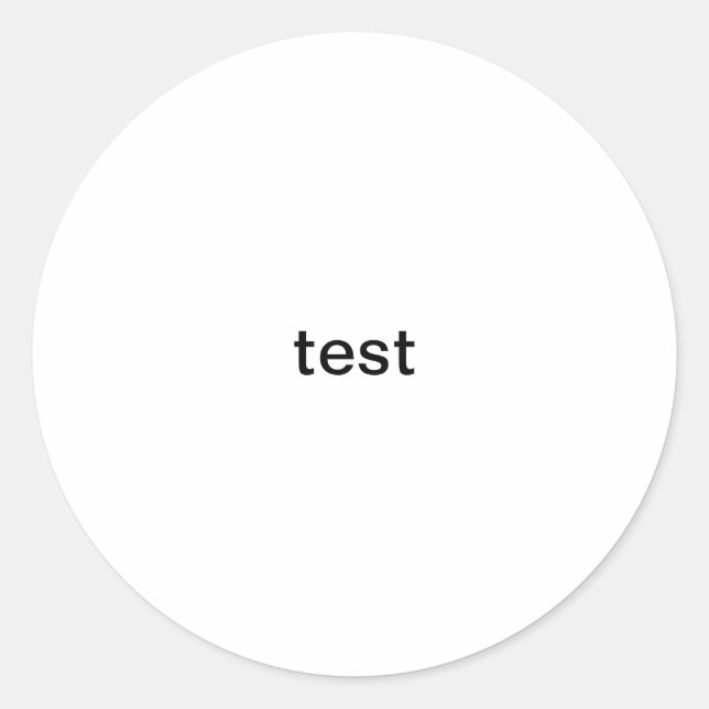 Sticker Rond test (Devant)