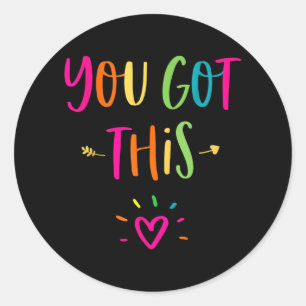 Sticker Rond Test Day Shirt Pour L'Enseignant Vous Avez Ce 2