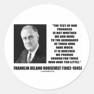 Sticker Rond Test De Nos Progrès Ajoutez Assez Peu De Prestati