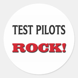 Sticker Rond Test Pilotes Rock