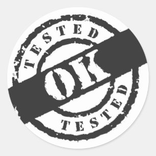 Sticker Rond Testé OK