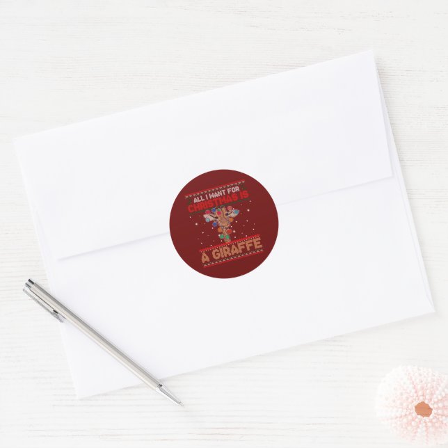 Sticker Rond tester l'autocollant rond classique (Enveloppe)