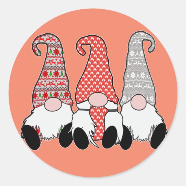 Sticker Rond tester l'autocollant rond classique (Devant)