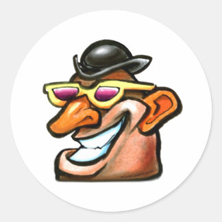 Sticker Rond Tête