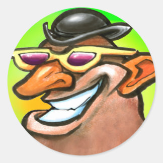 Sticker Rond Tête