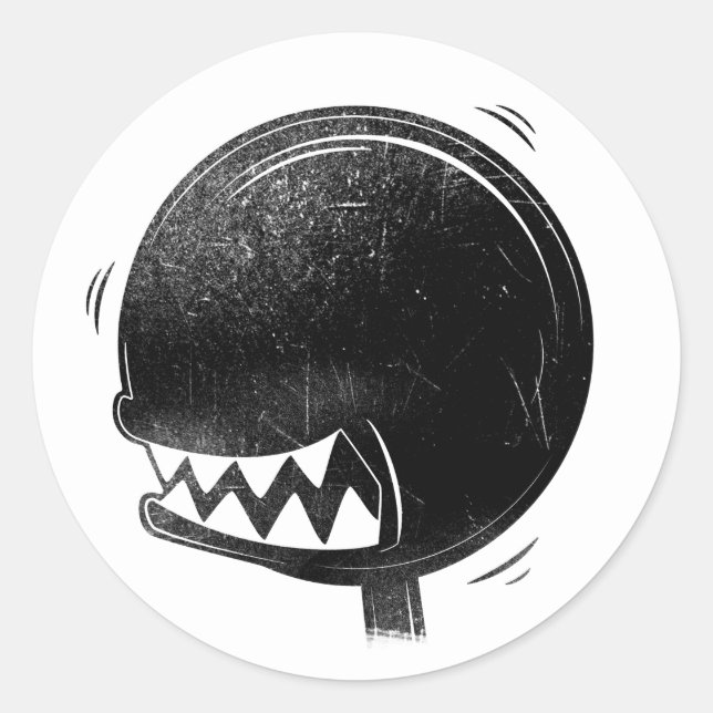 Sticker Rond Tête de bouton de déplacement des chaudières (Devant)