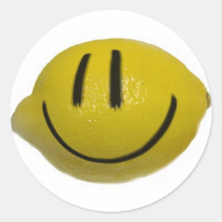 Sticker Rond tête de citron